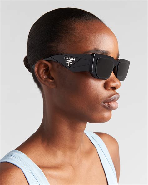 prada shield sunglasses black and red|Prada symbole sunglasses women.